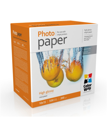 ColorWay High Glossy Photo Paper, 200g/m, 10x15, 500pcs.