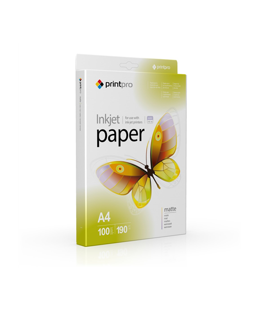 ColorWay PrintPro Matte Photo Paper, 190g/m, A4, 100pcs.
