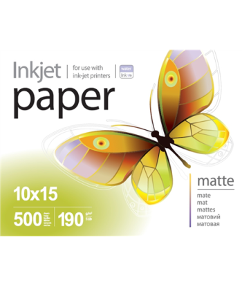 ColorWay PrintPro Matte Photo Paper, 190g/m, 10x15, 500pcs.