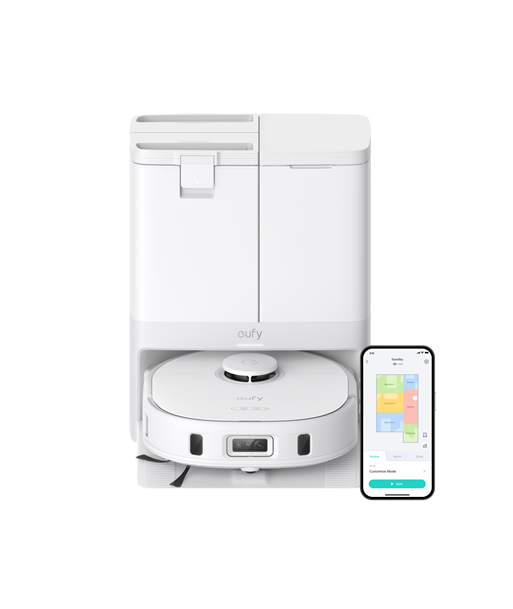 Robottolmuimeja Anker Eufy, X10 Pro Omni, Wet&Dry, 5200 mAh, Dust capacity 2.5 L, 8000 Pa, White