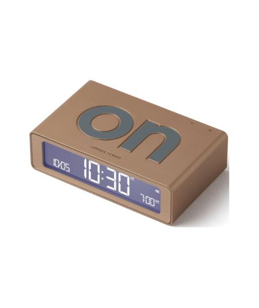 Lexon Flip Mini Dual-Sided Alarm Clock soft gold LR158D1 | LEXON Lexon Flip Mini Dual-Sided Alarm Clock soft gold LR158D1 | LEXON