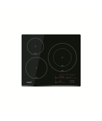 Варочная панель Cata INSB 6028 BK, Induction, Width 59cm, 3 cooking zones, Touch control, Black