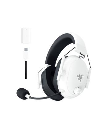 Наушники Razer, Gaming, BlackShark V2 HyperSpeed, Wireless/Wired, Over-Ear, Microphone, Noise canceling, Wireless, White