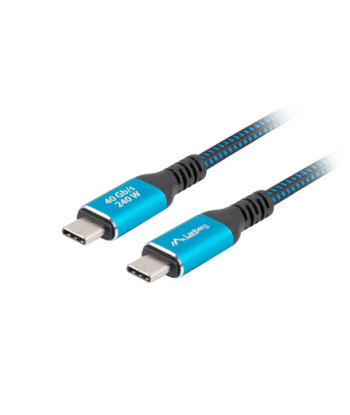 Lanberg USB-C M/M 4.0 CABLE 240W 8K 60HZ | CA-CMCM-44CU-0005-BK