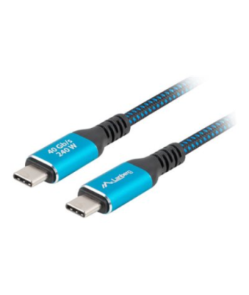Lanberg USB-C M/M 4.0 CABLE 240W 8K 60HZ | CA-CMCM-45CU-0015-BK