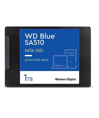 SSD WESTERN DIGITAL Blue SA510 1TB SATA 3.0 Write speed 510 MBytes/sec Read speed 560 MBytes/sec 2,5" TBW 400 TB MTBF 1750000