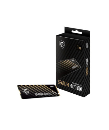 SSD MSI SPATIUM M470 PRO 1TB M.2 PCIe Gen4 NVMe 3D NAND Write speed 4500 MBytes/sec Read speed 6000 MBytes/sec 2.15mm TBW 320