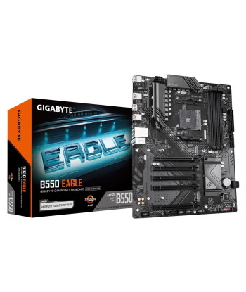 Mainboard GIGABYTE AMD B550 SAM4 ATX Memory DDR4 Memory slots 4 4xPCI-Express 3.0 1x 1xPCI-Express 4.0 16x 2xM.2 1xHDMI 4xUSB