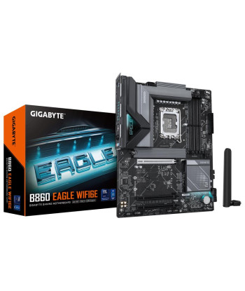 Mainboard GIGABYTE Intel B860 Express LGA1851 ATX Memory DDR5 Memory slots 4 3xPCI-Express 16x 3xM.2 1xHDMI 1xDisplayPort