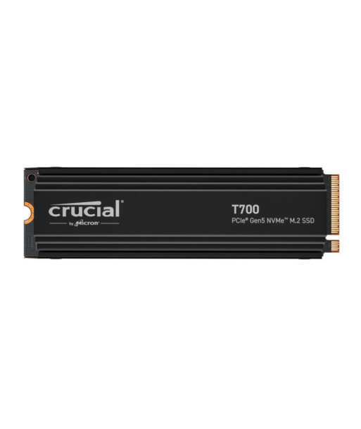 SSD CRUCIAL T700 4TB M.2 PCIe Gen5 NVMe TLC Write speed 11800 MBytes/sec Read speed 12400 MBytes/sec TBW 2400 TB CT4000T700SSD5