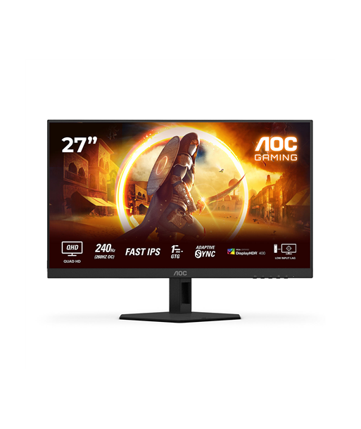 AOC Gaming Q27G4ZR 27", 2560x1440/1ms/400cd/m², HDMI, DisplayPort, Headphone Out AOC Gaming Q27G4ZR 27", 2560x1440/1ms/400cd/m², HDMI, DisplayPort, Headphone Out