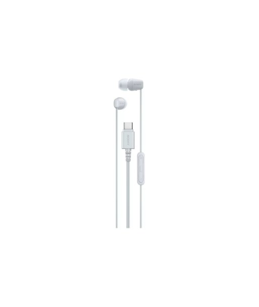 Sony IER‑EX15C USB‑C Wired Earbuds with Mic, White | Sony