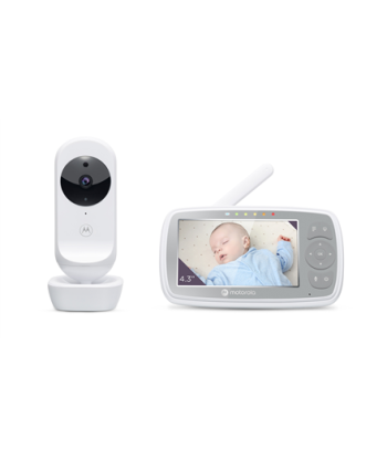 Motorola, Wi-Fi Video Baby Monitor, VM44 CONNECT 4.3", 4.3" LCD colour display with 480 x 272px resolution, 2x digital zoom
