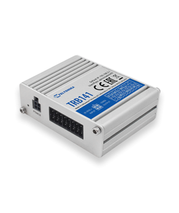 LTE Gateway: No WiFi, 4G, Input/Output, Micro USB, LTE Gateway, TRB141, No Wi-Fi, Ethernet LAN (RJ-45) ports 0, Mesh Support