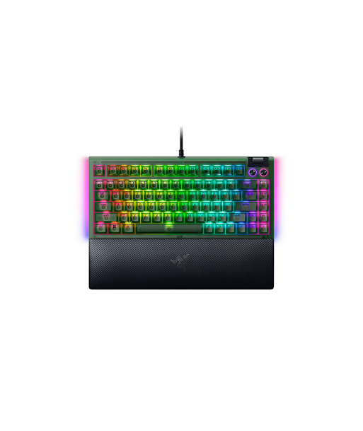 Игровая клавиатура Razer BlackWidow V4 75%, Mechanical, Wired, US, Phantom Green Edition, Razer Mechanical Switches (Tactile) Игровая клавиатура Razer BlackWidow V4 75%, Mechanical, Wired, US, Phantom Green Edition, Razer Mechanical Switches (Tactile)