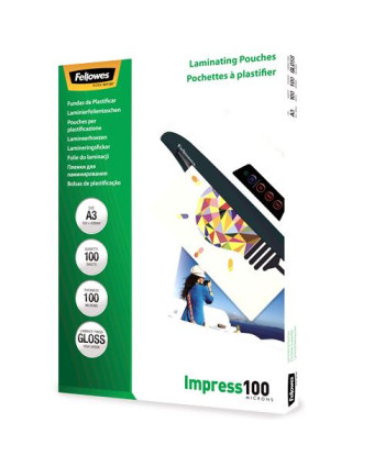 LAMINATOR POUCH GLOSSY/A3 100 100PCS 5351205 FELLOWES