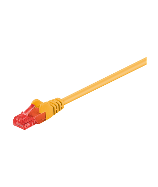 Goobay 68433 CAT 6 Patch Cable, U/UTP, yellow | Goobay Goobay 68433 CAT 6 Patch Cable, U/UTP, yellow | Goobay