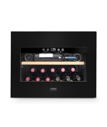 Винный холодильник Caso, WineDeluxe E 18, Energy efficiency class G, Built-in, Bottles capacity 18 bottles, Cooling type