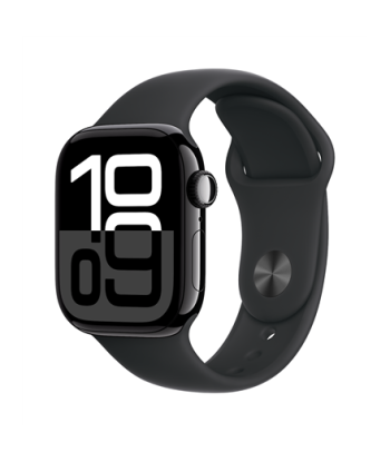 Apple Watch Series 10, GPS (satellite), Always-On Retina, Waterproof, Jet Black