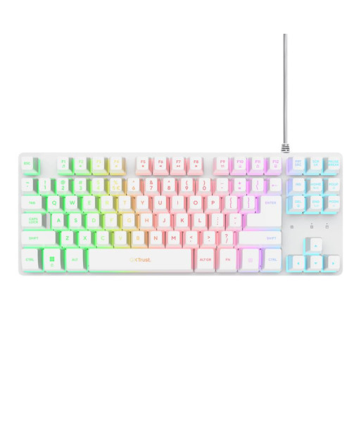 KEYBOARD USB GXT 833W THADO/TKL ENG WHITE 25894 TRUST KEYBOARD USB GXT 833W THADO/TKL ENG WHITE 25894 TRUST