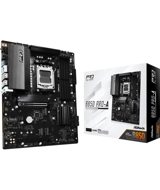 Mainboard ASROCK AMD B850 SAM5 ATX Memory DDR5 Memory slots 4 1xPCI-Express 4.0 16x 1xPCI-Express 5.0 16x 1xM.2 1xHDMI Mainboard ASROCK AMD B850 SAM5 ATX Memory DDR5 Memory slots 4 1xPCI-Express 4.0 16x 1xPCI-Express 5.0 16x 1xM.2 1xHDMI