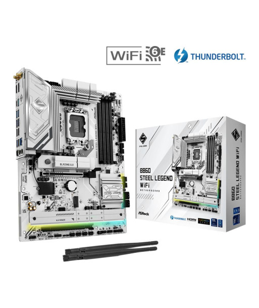 Mainboard ASROCK Intel B860 Express LGA1851 ATX Memory DDR5 Memory slots 4 1xPCI-Express 4.0 16x 1xPCI-Express 5.0 16x 1xM.2