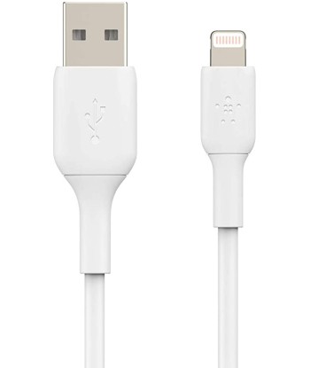 Belkin Lightning to USB-A Cable 2m BOOST CHARGE Polyvinyl Chloride, White