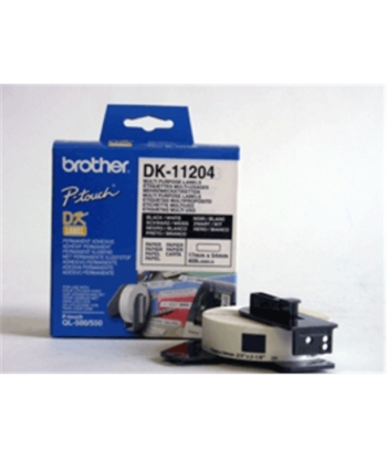 Brother, DK-11204 Multi Purpose Labels, White, DK, 17mm x 54mm
