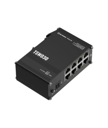 Teltonika Switch, TSW030, Unmanaged, DIN rail mountable, 10/100 Mbps (RJ-45) ports quantity 8, Power supply type 2-pin