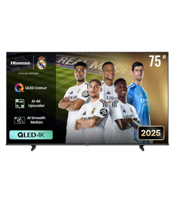 Hisense QLED TV, 75E7Q, 75, Smart TV, VIDAA, 4K UHD, Black