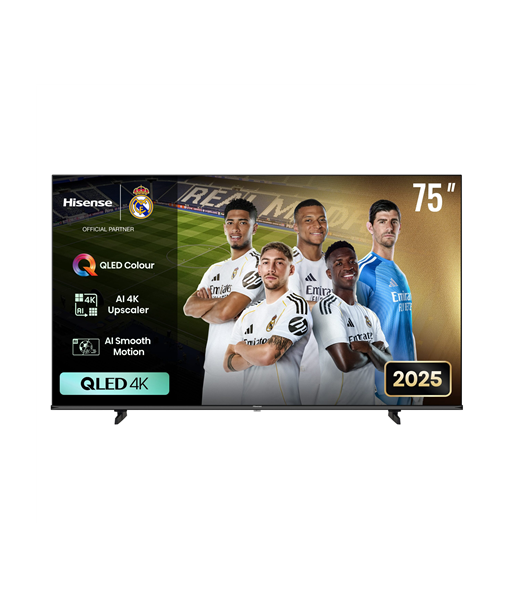 Hisense QLED TV, 75E7Q, 75, Smart TV, VIDAA, 4K UHD, Black