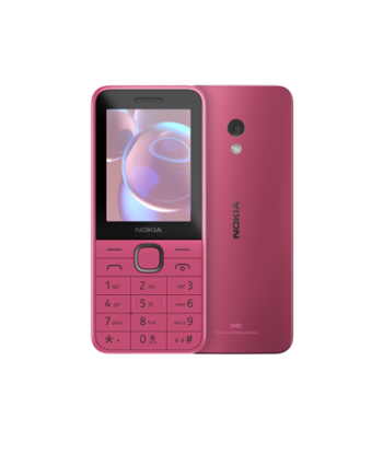 Nokia 225 4G (2024), Pink, 2.4", 128 MB, 64 MB, Dual SIM, Bluetooth, 5.0, USB version USB Type-C, Main camera resolution 0.3