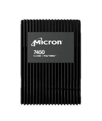 SSD MICRON SSD series 7450 PRO 3.84TB PCIE NVMe NAND flash technology TLC Write speed 5300 MBytes/sec Read speed 6800