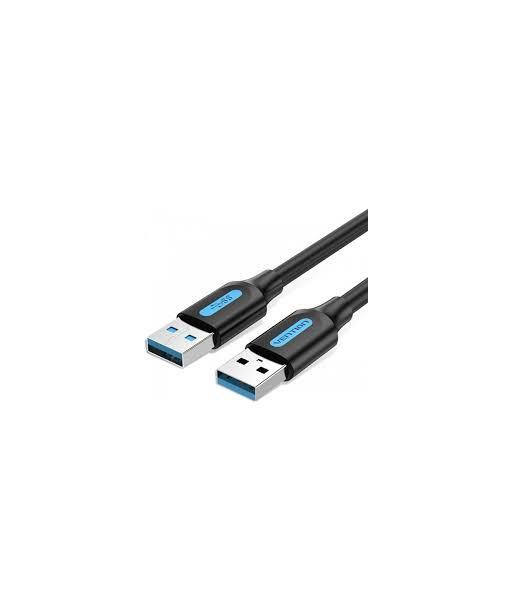 CABLE USB3.0 MALE TO MALE/0.5M BLACK CONBD VENTION