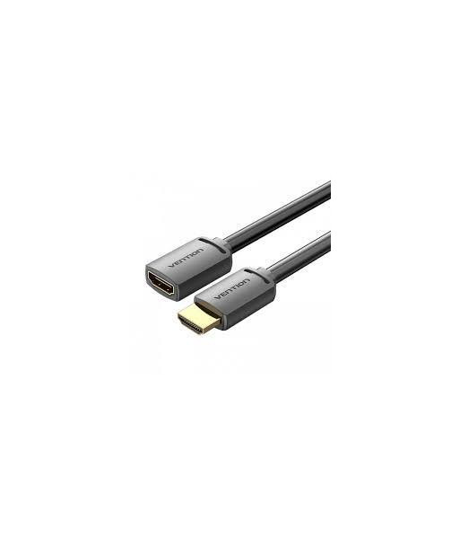 CABLE HDMI MALE/FEMALE 4K/1M BLACK AHCBF VENTION CABLE HDMI MALE/FEMALE 4K/1M BLACK AHCBF VENTION