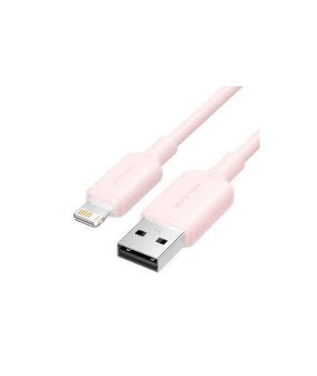 CABLE USB2.0 TO LIGHTNING/1M PINK LAMPF VENTION