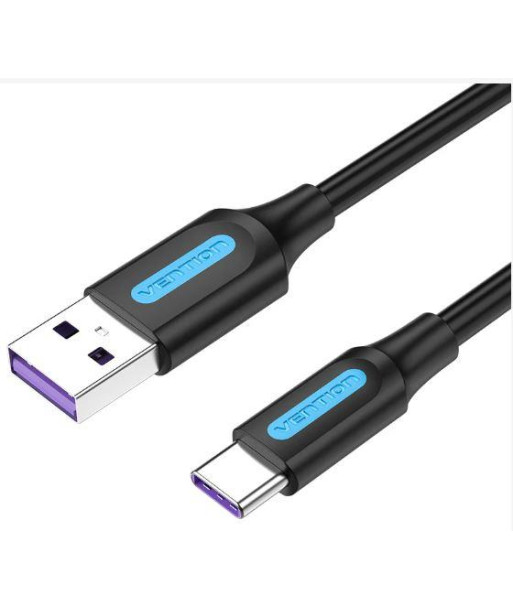 CABLE USB-C TO USB2.0/2M BLACK CORBH VENTION CABLE USB-C TO USB2.0/2M BLACK CORBH VENTION
