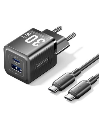 MOBILE CHARGER WALL USB +CABLE/30W 2P TZ-FEQB0-EU-01 VENTION