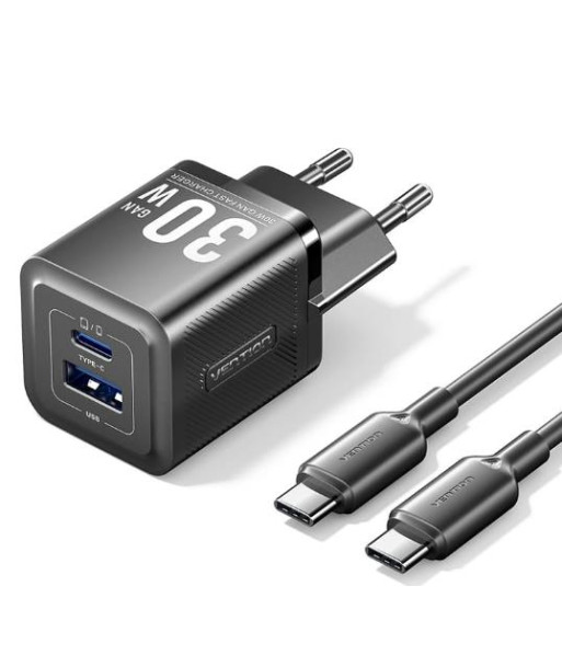 MOBILE CHARGER WALL USB +CABLE/30W 2P TZ-FEQB0-EU-01 VENTION MOBILE CHARGER WALL USB +CABLE/30W 2P TZ-FEQB0-EU-01 VENTION