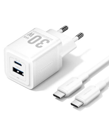 MOBILE CHARGER WALL USB +CABLE/30W 2P TZ-FEQW0-EU-01 VENTION