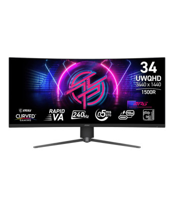 LCD Monitor MSI 34" 3440 x 1440 pixels Native aspect ratio 21:9 LCD MPG346CQRFX24