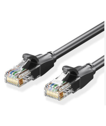 PATCH CABLE CAT.6 UTP/0.5M BLACK IBEBD VENTION