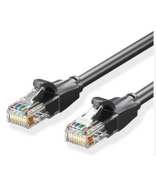 PATCH CABLE CAT.6 UTP/1M BLACK IBEBF VENTION