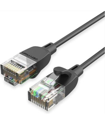 PATCH CABLE CAT.6A UTP/1.5M BLACK SLIM IBIBG VENTION