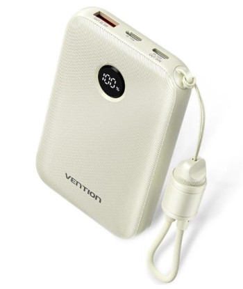 Akupank powerbank USB 10000MAH 22.5W/BEIGE FKAN0-C VENTION