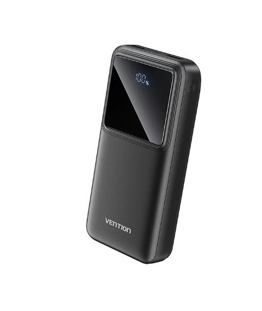 POWER BANK USB 20000MAH 22.5W/BLACK FHLB0 VENTION POWER BANK USB 20000MAH 22.5W/BLACK FHLB0 VENTION