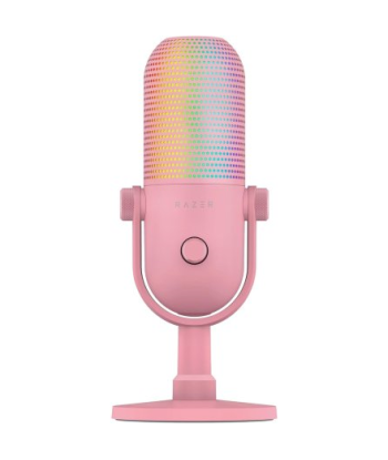 Razer, RGB USB Microphone with Tap-to-Mute, Seiren V3 Chroma, Quartz, No