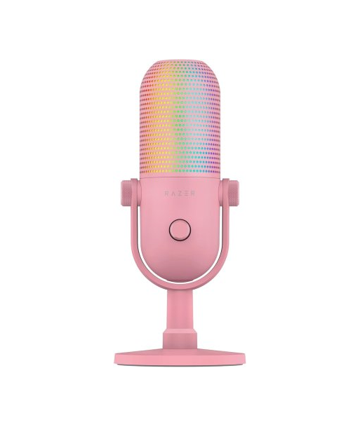 Razer, RGB USB Microphone with Tap-to-Mute, Seiren V3 Chroma, Quartz, No Razer, RGB USB Microphone with Tap-to-Mute, Seiren V3 Chroma, Quartz, No