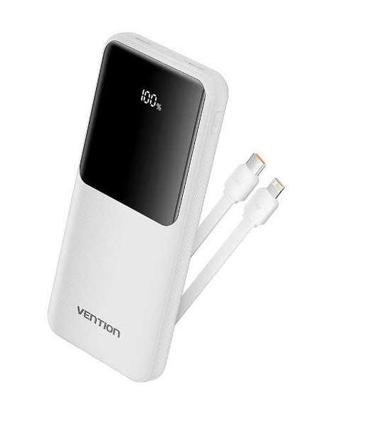 POWER BANK USB 10000MAH 22.5W/WHITE FHOW0 VENTION POWER BANK USB 10000MAH 22.5W/WHITE FHOW0 VENTION