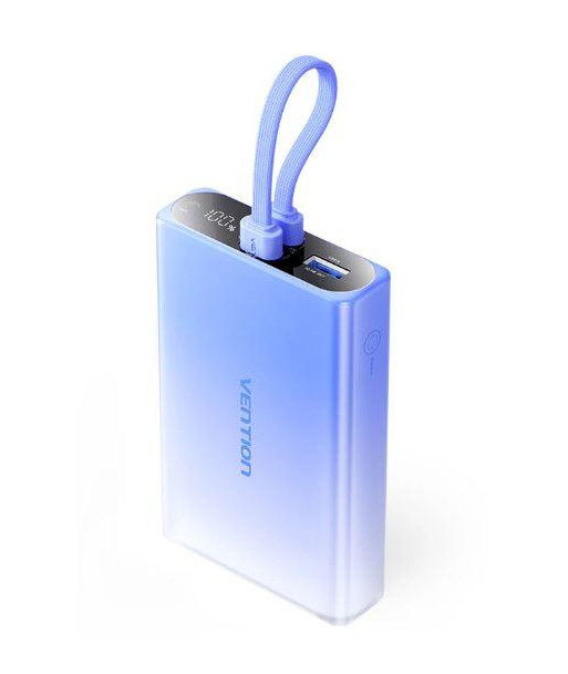 Внешний аккумулятор USB 10000MAH 22.5W/BLUE FHZL0 VENTION Внешний аккумулятор USB 10000MAH 22.5W/BLUE FHZL0 VENTION